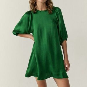 American Vintage Shaning Short Dress, Dill Green, Women’s L